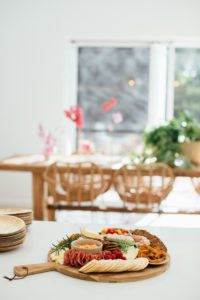 A food platter in the Bask El Sol's kitchen.